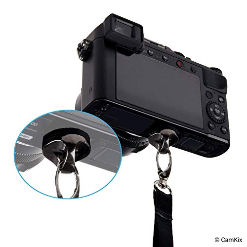 SUPRBIRD Correa de Hombro para cámara, Paquete de fotografía Profesional - ampliada Correa para el Hombro con Placa de Montaje de Correa de Seguridad para cámaras SLR réflex Digital (Black)