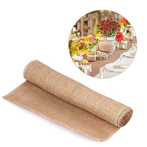 Tela arpillera para tapicería Estilo de la Naturaleza de la Vendimia, Arpillera de la Tela de Lino, arpillera para la decoración de hogar (30cm*2m)
