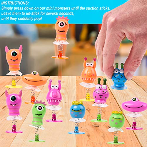 THE TWIDDLERS 36 Juguetes Monstruos Saltarines para Niños| Pequeño Juguete Divertido para Infantiles Pequeños Regalos Regalar Rellenos Bolsas Fiesta Cumpleaños Piñatas Calcetines Navidad Premios.