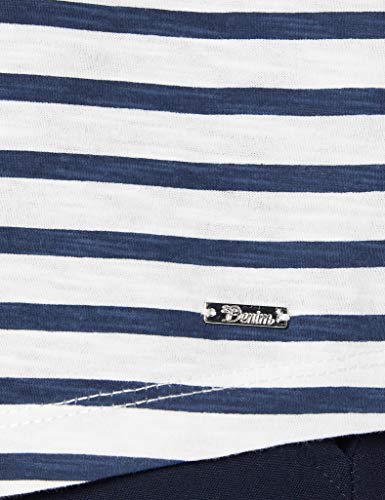 TOM TAILOR Denim Streifen Camiseta, 21355, M para Mujer
