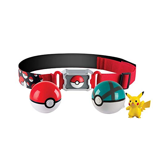 TOMY Pokémon - "Cinturón de Poké Balls con Poké Balls" para jugar y coleccionar, a partir de 4 años, surtido: modelos/colores aleatorios
