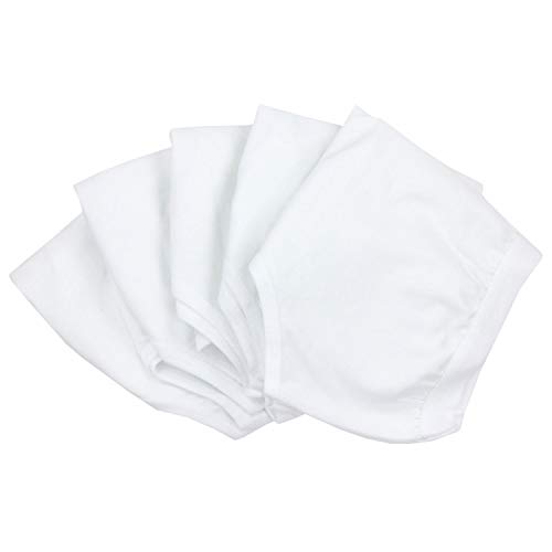 TupTam Top Sujetador para Niñas Tirantes Anchos Pack de 5, Blanco, 122-128