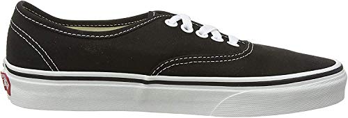 Vans Authentic, Zapatillas de Tela Unisex, Negro (Black/White), 44 EU