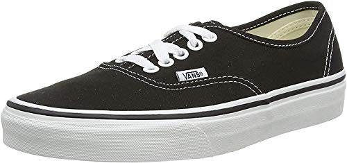 Vans Authentic, Zapatillas de Tela Unisex, Negro (Black/White), 44 EU
