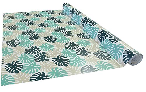 Venilia Adhesiva Motivo Tropical, Decorativa, Muebles, Papel Pintado, lámina autoadhesiva, sin ftalatos, 45 cm x 2 m, Espesor: 0,16 mm, 54782