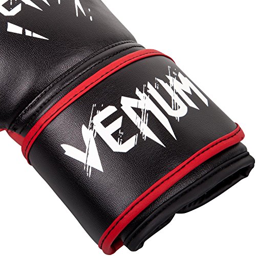 VENUM Contender Guantes de Boxeo, Unisex niños, Negro/Rojo, 8 oz
