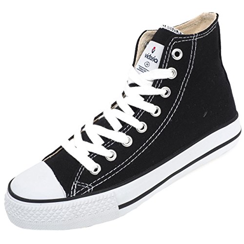 Victoria Botin Basket Autoclave, Zapatillas Altas Unisex Adulto, Noir Negro 10, 45 EU