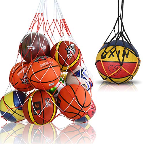 Viesap Bolso de Baloncesto, Voleibol, FúTbol, Bolsa de Almacenamiento con Cordó, Bolso de Malla de Malla de FúTbol con Una Sola Bola, Bolsa de Almacenamiento de MúLtiples Bolas, Kits de Dos TamañOs.