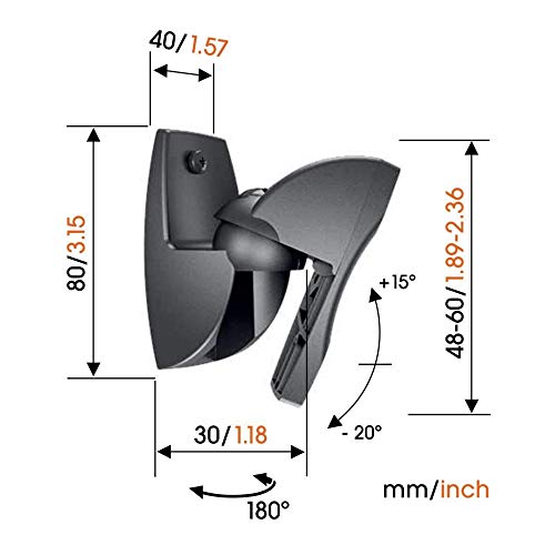 Vogels VLB 500 - 2 Soportes de Pared para Altavoces