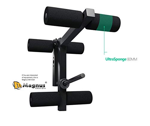 2 rodillos de repuesto de espuma para máquina de ejercicio de fitness 180 x 80 mm (2 piezas)