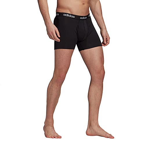 adidas GN2072 Linear Brief 2p Brief Mens Black/Medium Grey Heather L