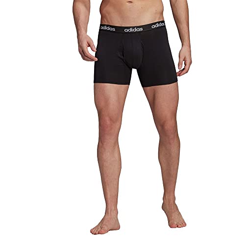 adidas GN2072 Linear Brief 2p Brief Mens Black/Medium Grey Heather L