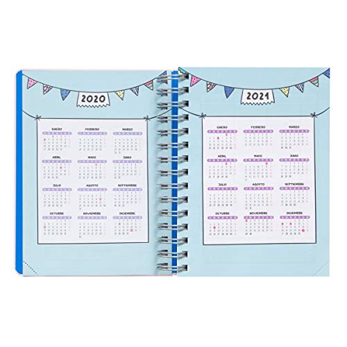 Agenda rotu 2020-2021 Día por página - Ilusiónate, planéalo - 19,5 x 15 cm