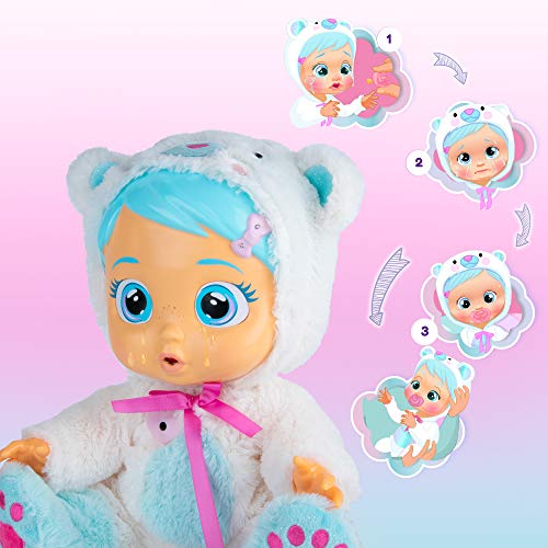 BEBÉS LLORONES Kristal está malita | Muñeca interactiva para jugar a médico; llora de verdad y se pone malita - Juguete y Regalo para niñas y niños +18 Meses