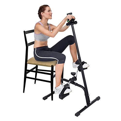 Bicicleta estática, Ejercitador de brazos y piernas, Bicicleta de fitness para ejercicios de piernas, brazos y piernas, Bicicleta de ejercicio ajustable en altura, Bicicleta de ejercicios
