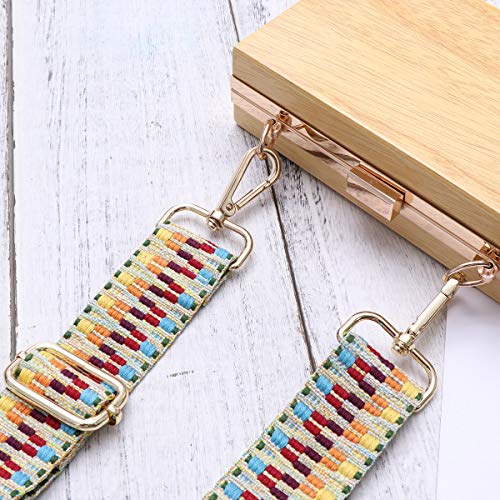 Bolso de Mano Correa Monedero Correa Reemplazo Correa de Hombro Ajustable Estilo étnico Impresión Cruz Cuerpo Correa de Hombro
