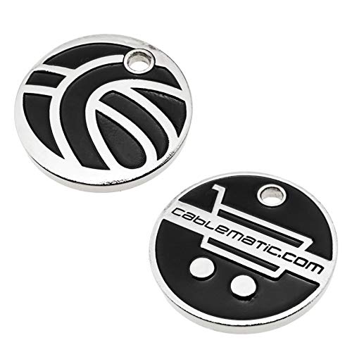 Cablematic Llavero con Moneda de Euro para Carro de Compra (KE0Y1), Plata, Talla única