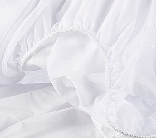 Cándido Penalba Super - Protector de colchón, rizo impermeable, 90 x 190/200 cm, blanco