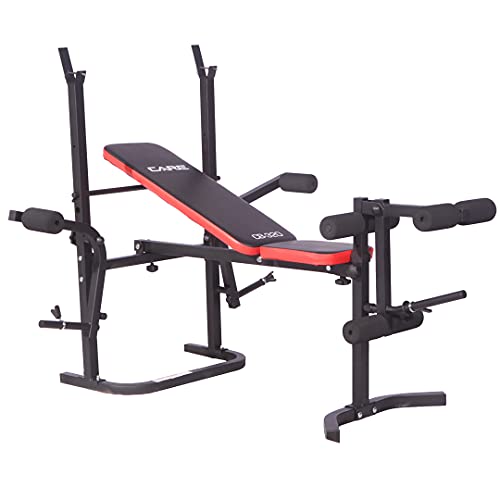 CARE FITNESS - Banco de musculación CB-320 - Banco inclinable, máquina para ejercitar pectorales Butterfly PEC Deck - Banco de musculación plegable - Musculación en casa, de color negro (50320)