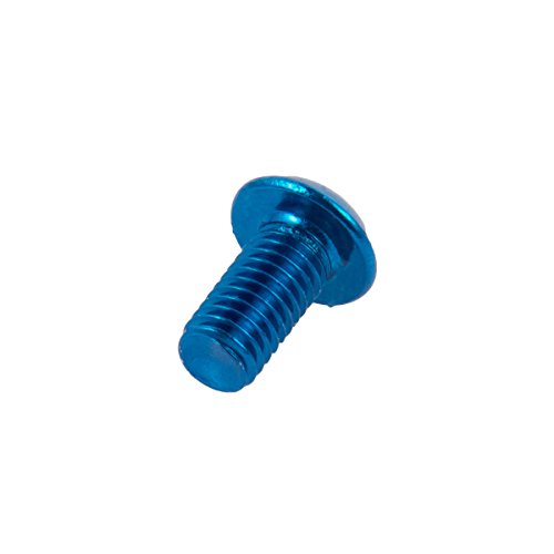 Chooee 12Pcs MTB Tornillos Bicicleta Bici Disco Freno Rotos Pernos Disc Negro M5x10mm Brake Rotor Bolts,Azul