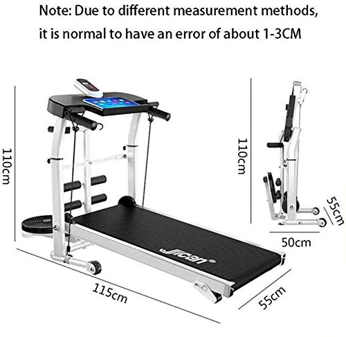 Cinta Correr Caminar Plegable, Maquinaria De Gimnasio Equipo De Fitness Ejercicio Aeróbico Pequeño Pérdida De Peso Adelgazamiento Máquina De Caminar Silenciosa Carga Máxima 150KG A,1