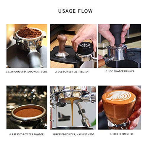 Ctzrzyt Filtro Sin Fondo para MáQuina de Café con Portafiltro de Café de 58MM para Barsetto Accesorio Profesional con Manejar de Café, G