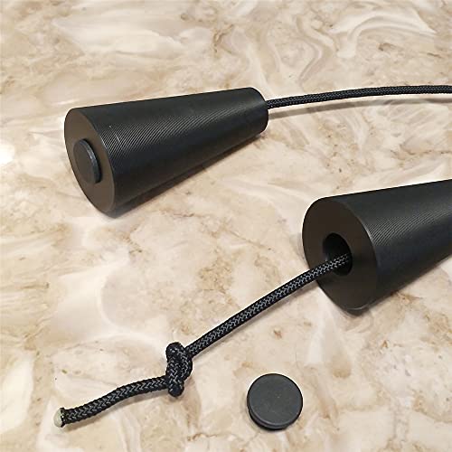 Cuerda de tríceps de 1 par, cuerda máquina cable extracción, accesorio cable antideslizante, diseño cono, cuerpo nylon premium, mango trenzado, equipo anti-óxido, latino Lat,para ejercicios antebrazos