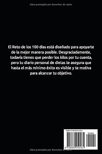 Dieta y ejercicio para mujeres: Diario de adelgazamiento - El Reto de los 100 Días: Diario de Pérdida de Peso para rellenar - 200 páginas