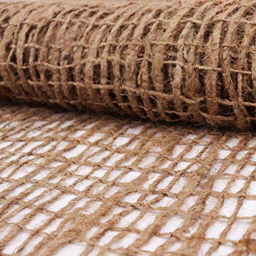 Esterilla de yute prémium de Aquagart, 5 m de tejido de yute, 1,20 m de ancho, para plantas, de malla gruesa, para protección de raíces, para colgar