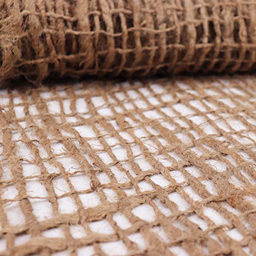 Esterilla de yute prémium de Aquagart, 5 m de tejido de yute, 1,20 m de ancho, para plantas, de malla gruesa, para protección de raíces, para colgar