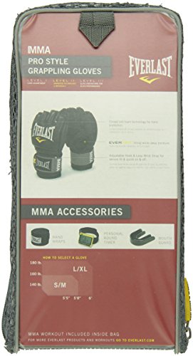 Everlast Pro Style - Guantes de Agarre (tamaño pequeño), Color Negro