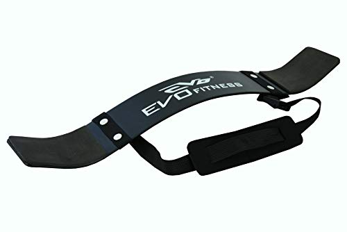 EVO Fitness Levantamiento de Pesas Arm Blaster Biceps Aislante Gym Apoyo Correas Envolvente - Negro