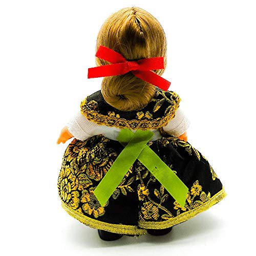 Folk Artesanía Muñeca Regional colección de 15 cm con Vestido típico Zamorana Zamora España.