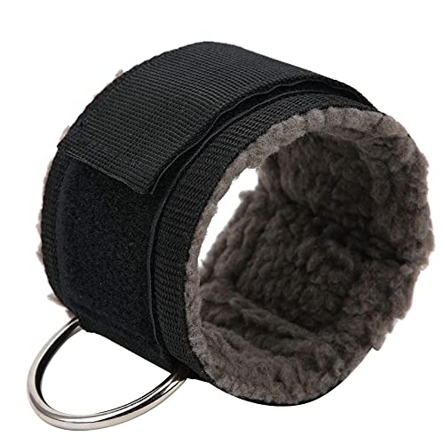 FOLOSAFENAR Polea de Pierna Tobillo Wrap Nylon + Tobilleras de Metal Fitness, para Extensiones de Pierna