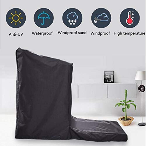 Funda protectora para cinta de correr para máquina de correr con cremallera para exterior o interior, impermeable para casa o gimnasio, cubierta negra (S 64 x 29 x 55 pulgadas)