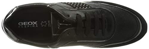 Geox D TABELYA A Zapatillas Mujer, Negro (Black), 39 EU