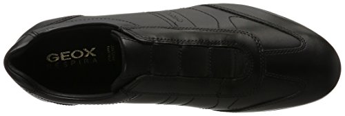 Geox UOMO SYMBOL C Piso Oxford Hombre, Negro (Black), 44 EU
