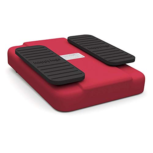 Happylegs - Ejercitador de Gimnasia Pasiva Piernas | La Máquina de Andar Sentado Perfecta para Rehabilitación y las Piernas Cansadas | Mejora la Circulación (Rojo)