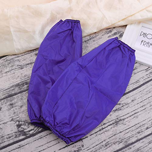 Healifty 1 par de manguitos de soldadura ignífugos manguitos de PVC lavables impermeables para cocinar manguitos de protección para trabajo pesado protección para el brazo (azul), turquesa, 1 PAIO