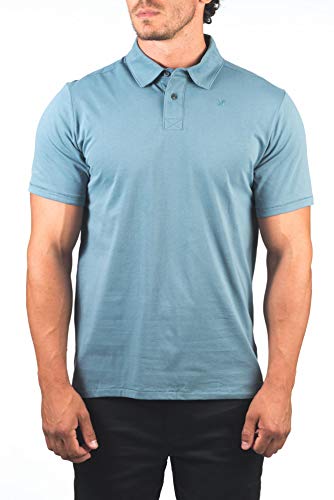 Hurley M Dri-Fit Harvey Solid Polo S/S, Hombre, Ozone Blue, L