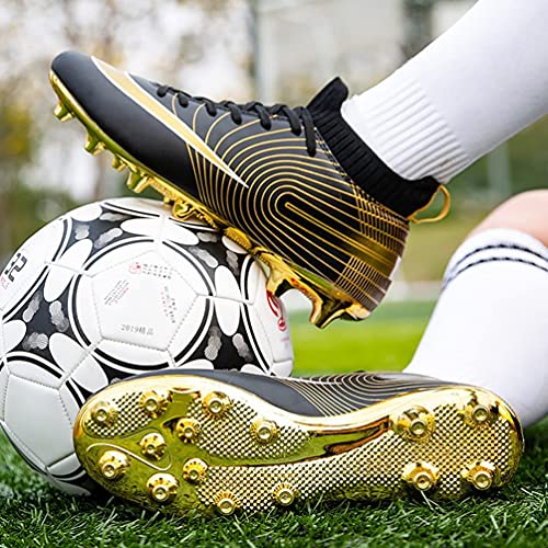 IFIKK Zapatillas de Fútbol Niños Hombre Profesionales Botas de Fútbol Spike Aire Libre Atletismo Zapatos de Fútbol Ligero Tacos Fútbol Zapatos de Fútbol Deporte (Elevado Estilo 2, 37)