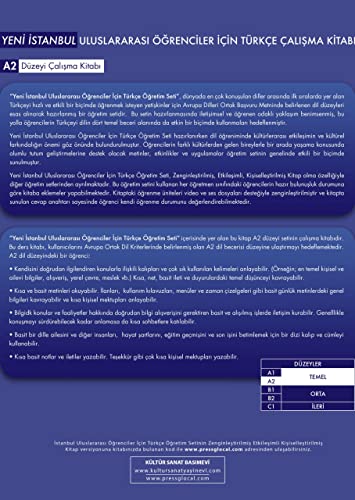 Istanbul A2 Turkce Seti Yeni, Libro de Curso de Turco con Libro de Ejercicios, Nivel Elemental, Aprender Turco