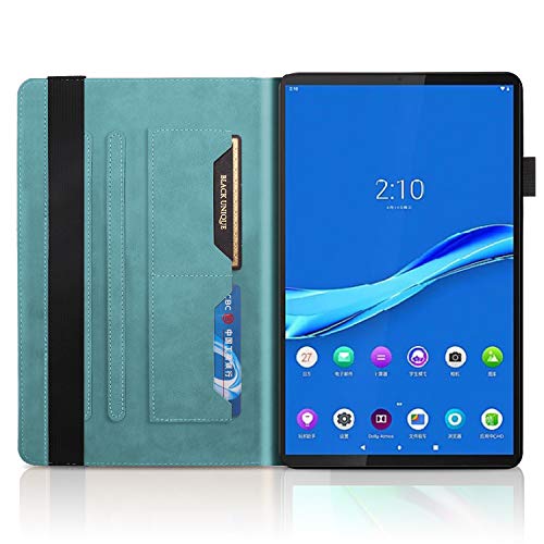 Jajacase Funda para Lenovo Tab M10 HD 2nd Gen 2020 TB-X306X/F (10.1") Tableta Cubierta - Folio Libro Wallet Case Flip Cover Estuche Protector Carcasa con Soporte,Cuero PU Silicona,Azul