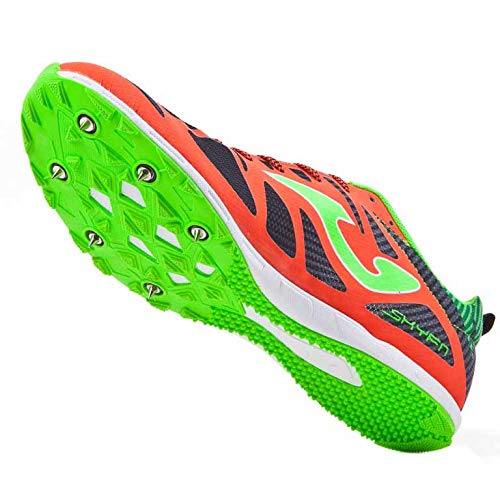 JOMA - 6728 Spikes, Zapatillas de Atletismo Unisex Adulto, Naranja (Coral-Black), 42 EU