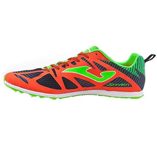 JOMA - 6728 Spikes, Zapatillas de Atletismo Unisex Adulto, Naranja (Coral-Black), 42 EU