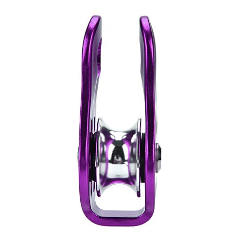 Keenso Polea para Escalar, Polea Fuerte para Cuerdas, Equipo de Accesorios de Seguridad(Púrpura)