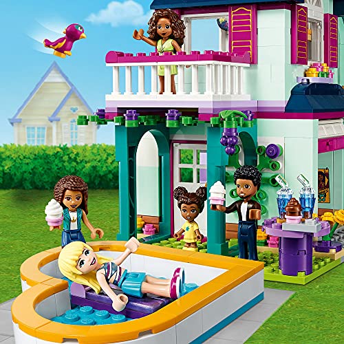 LEGO 41449 Friends Casa Familiar de AndreaJuguete de ConstrucciónCasa de Mini Muñecas con Piscina y Estudio de Música