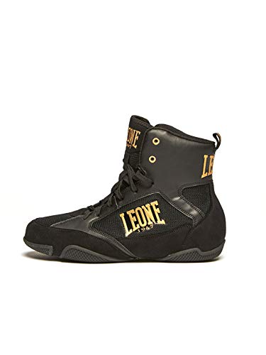 LEONE 1947 Premium, Zapatillas de Boxeo Hombre, Negro, 42 EU