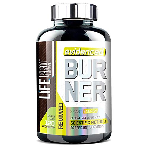 Life Pro Evidenced Burner 720mg 120 Vegancaps | Quemador de grasa para mujeres y hombres | Quemagrasa potente para adelgazar