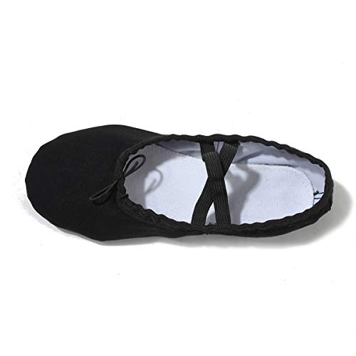 Lily's Locker- Zapatillas de Ballet clásico de Suela Partida Zapatillas Media Punta de Ballet Danza para Niña y Adultos(29, Negro)
